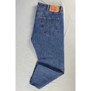 Levi's Vintage 501 Classic Straight Button Fly Denim Jeans. Men's 40X27.5, Read.